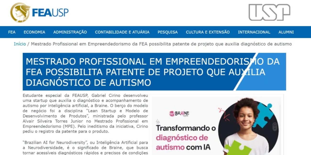 Saiu na Mídia #4 Braine na FEA-USP