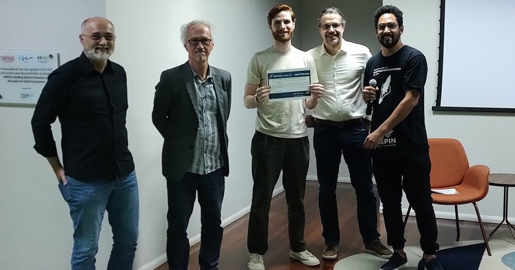 A Braine foi eleita a melhor startup desenvolvida por alunos USP em 2025 na Semana Global do Empreendedorismo